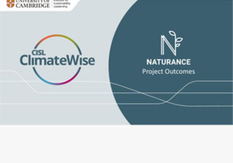 NATURANCE project outcomes cover