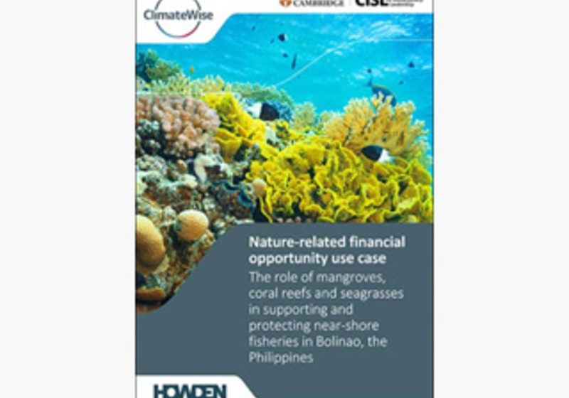 Nature-related financial opportunity use case: The role of mangroves, coral reefs and seagrasses in supporting and protecting near-shore fisheries in Bolinao, the Philippines