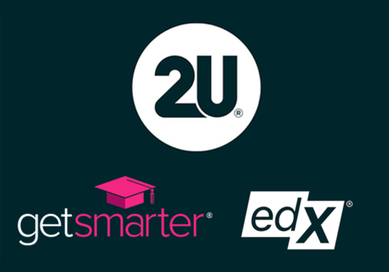 Decorative image. 2U, GetSmarter and edX logos.