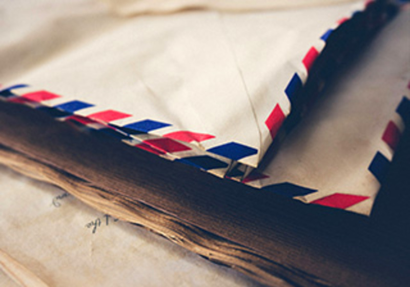 Stack of airmail envelopes and letters symbolising communication, stakeholder engagement, policy advocacy and business leadership initiatives.