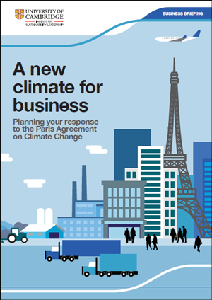 A new climate for business: Planning your response to the Paris Agreement on Climate Change