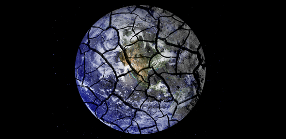 Cracked globe