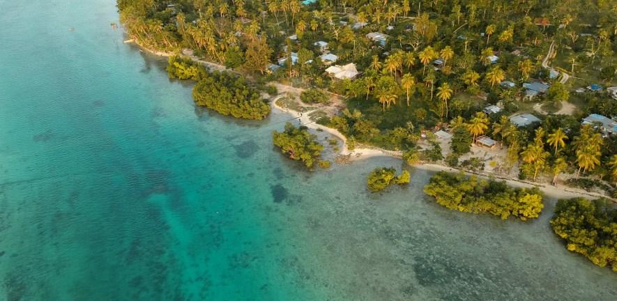 Aerial view of Vanuatu coastline. Photo by Seiji Seiji on Unsplash
